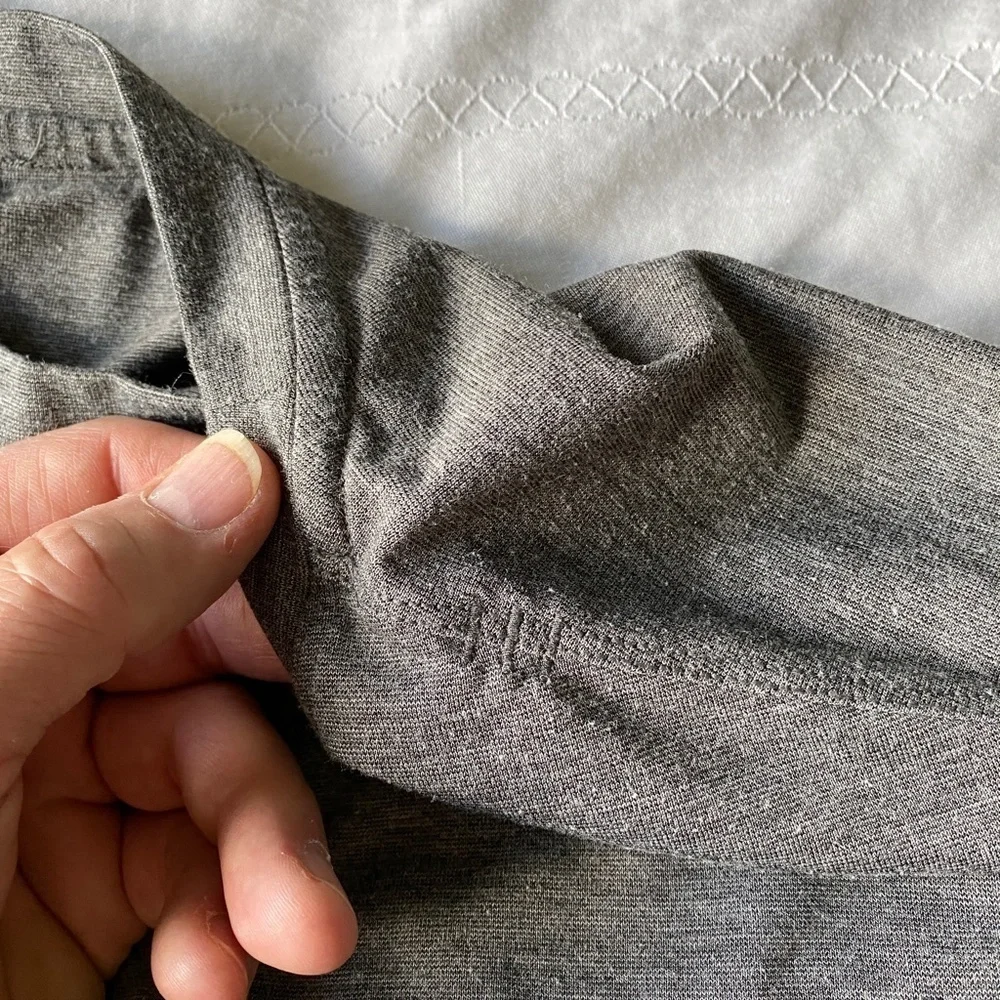 Lululemon Men's Gray Long Sleeve Activewear‎ T-shirt Size Large - Picture 7 of 11